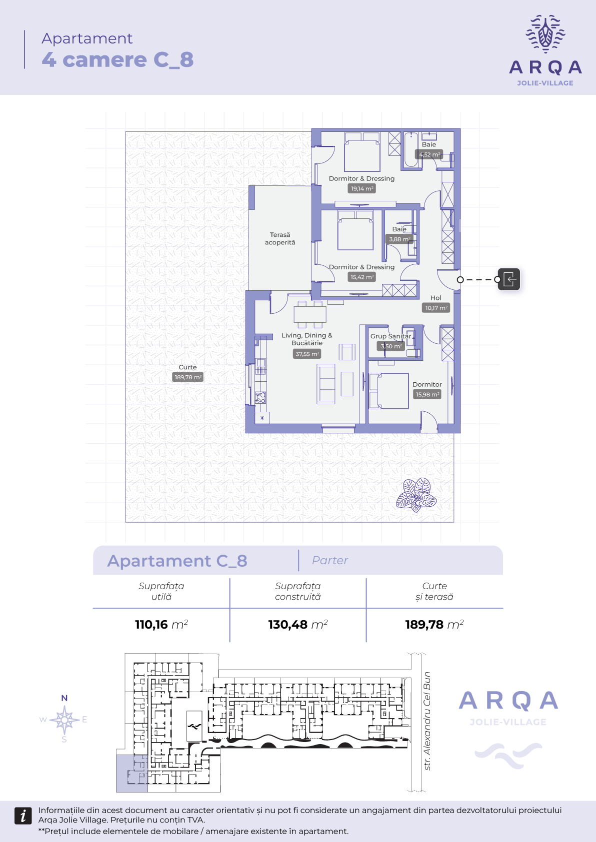 Apartament C_8: 4 camere cu gradina